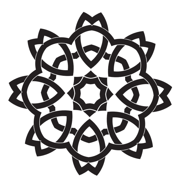 SVG Celtic knot silhouette clip art