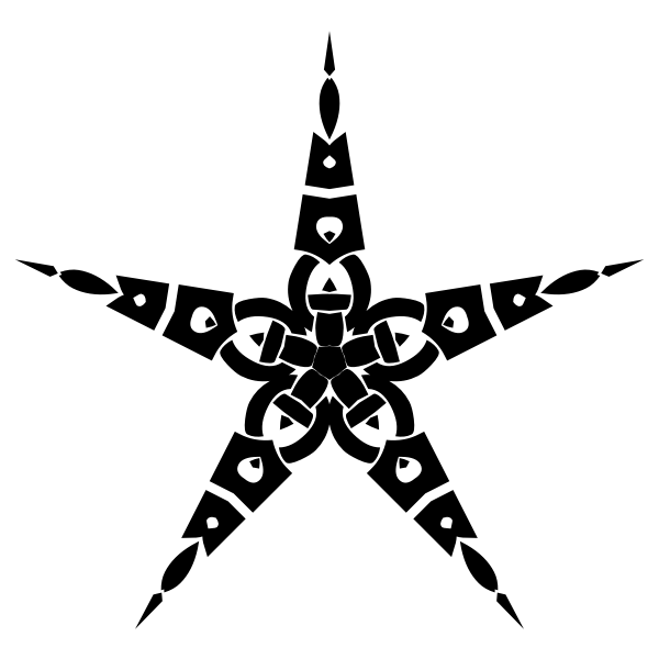 SVG Celtic knot star