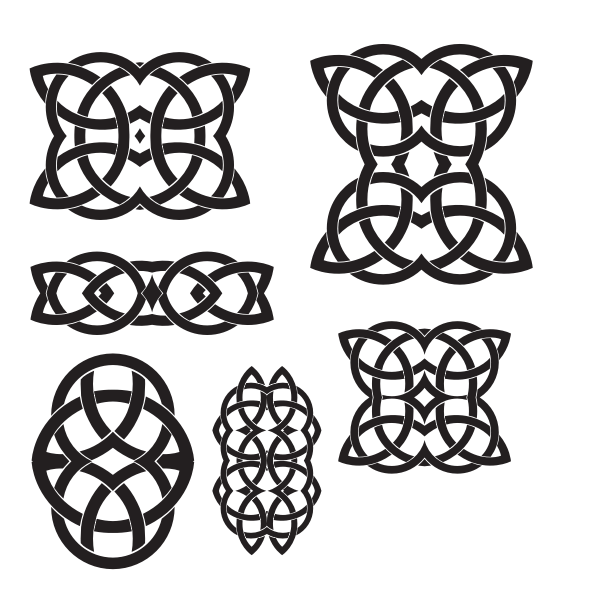 SVG Celtic knots design