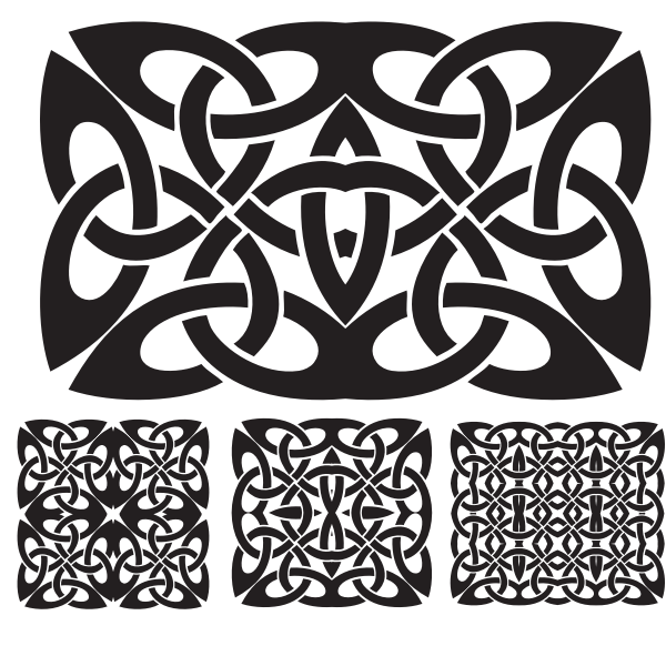 SVG Celtic knots silhouettes