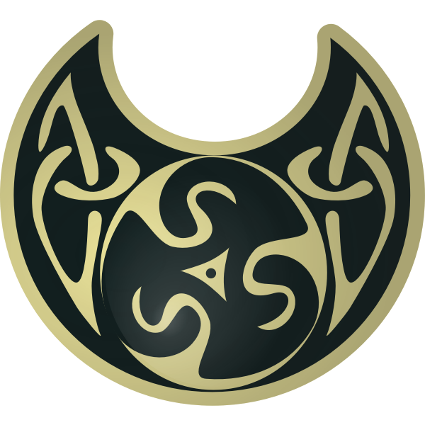 SVG Celtic necklace vector illustration