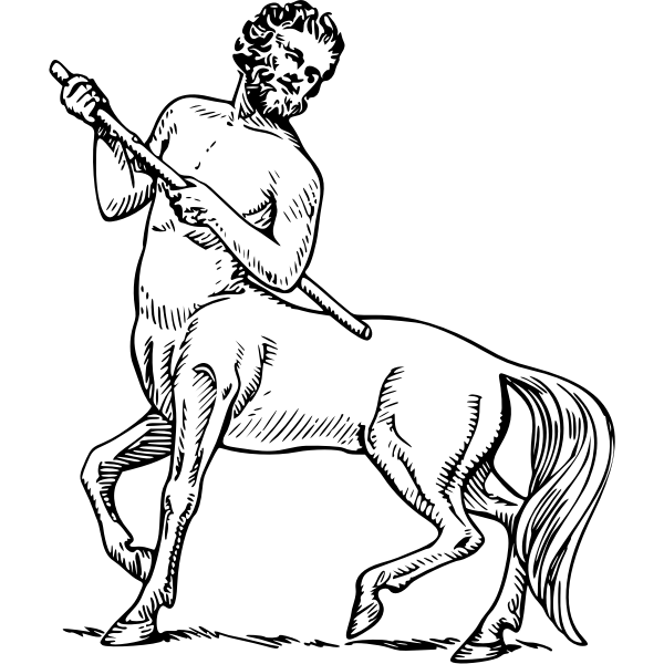 SVG Centaur ilustration