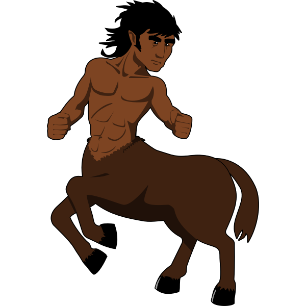 SVG Centaur with dark skin
