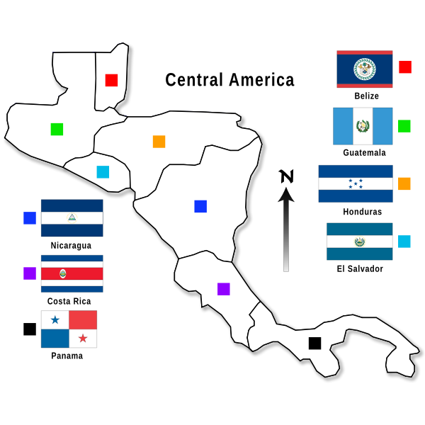 SVG Central America info-graphic