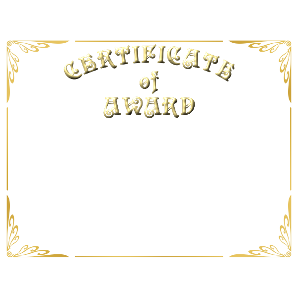 SVG Certificate of Award 2 US