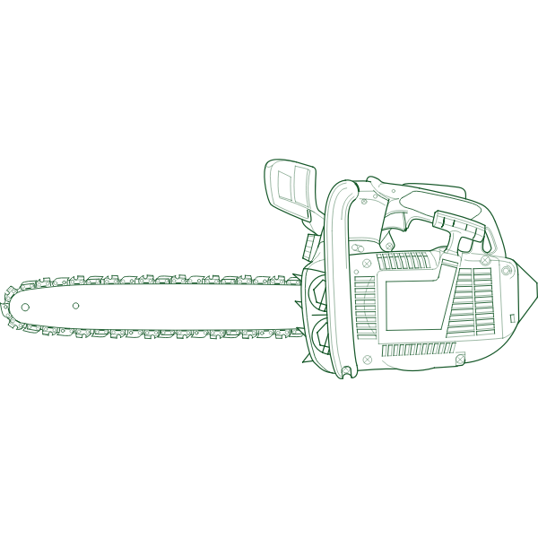SVG Chain saw vector image