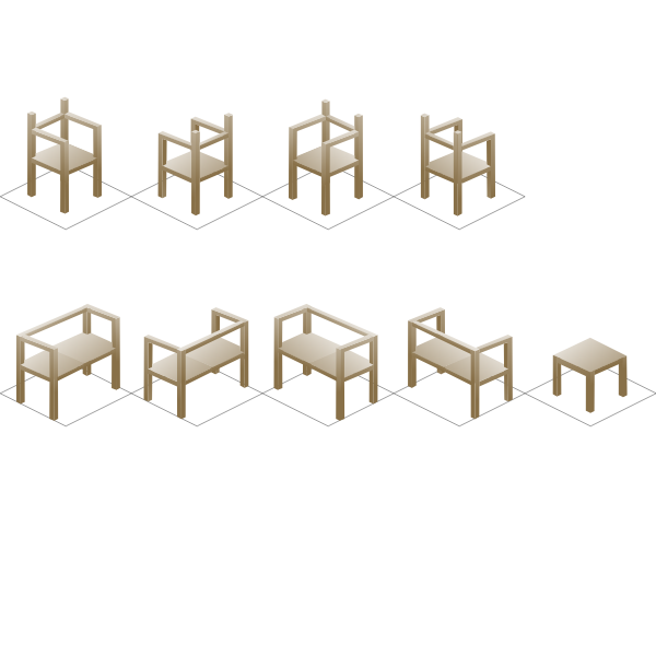 SVG Chairs set