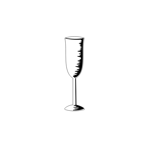 SVG Champagne glass