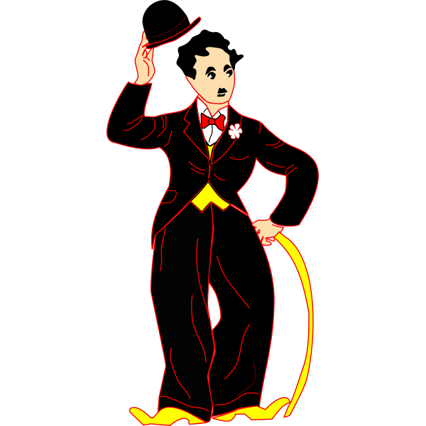 SVG Chaplin with hat
