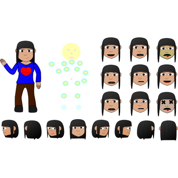 SVG Character exltxgtpressions