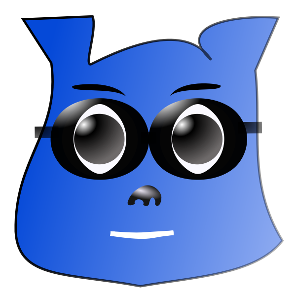 SVG Character with googles