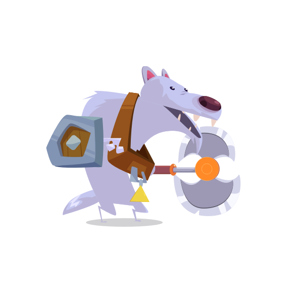 SVG Character wolf