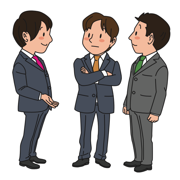 SVG Chatting Businessmen