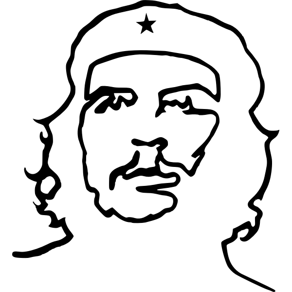 SVG Che Guevara line art