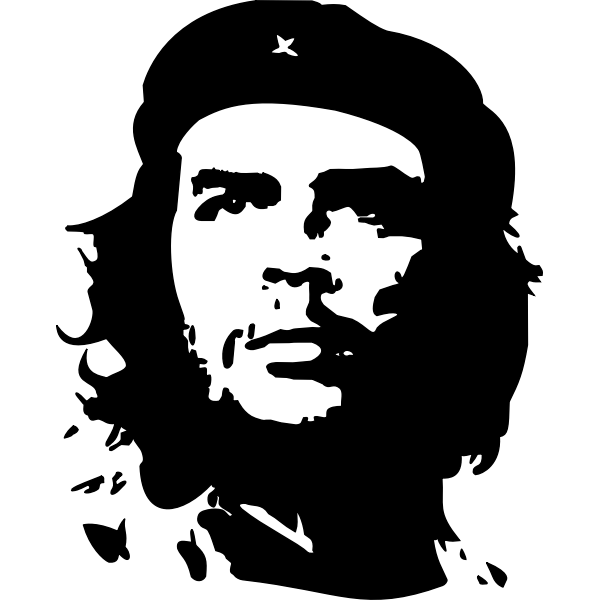 SVG Che Guevara portrait vector image