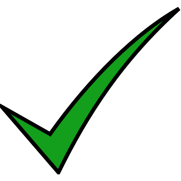 SVG Check mark vector image