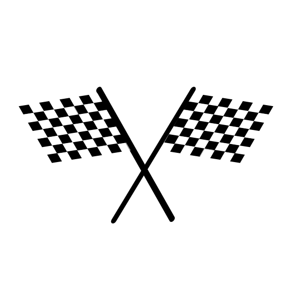 SVG Checkered flag vector