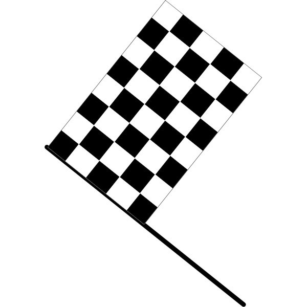 SVG Checkered flag vector image