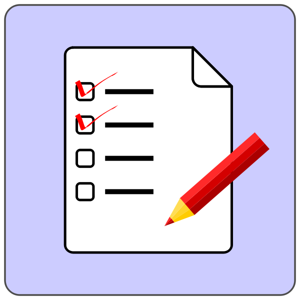 SVG Checklist vector icon