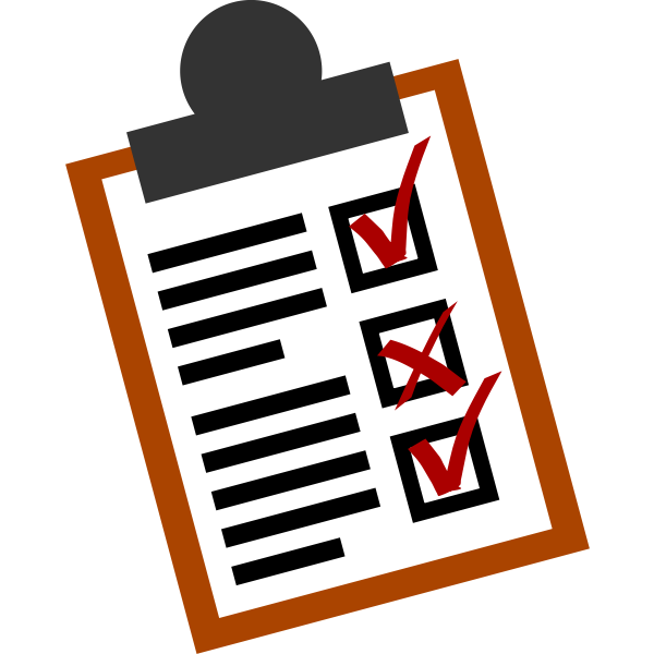 SVG Checklist vector icon