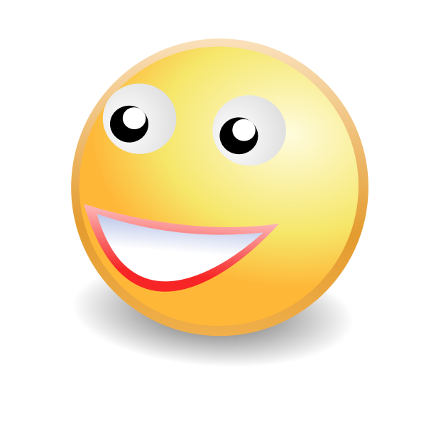 SVG Cheeky smile smiley face icon vector image