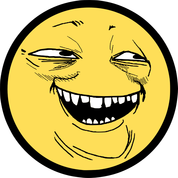 SVG Cheeky smile smiley vector image