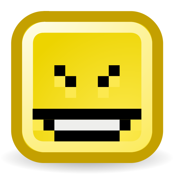 SVG Cheeky smiley vector icon