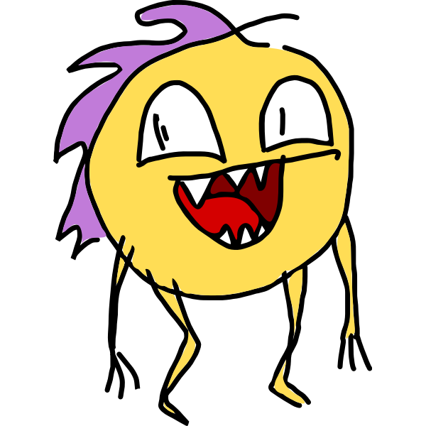 SVG Cheerful cartoon character Nibbler