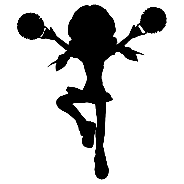 SVG Cheerleader silhouette