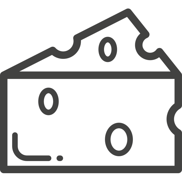 SVG Cheese slice vector silhouette