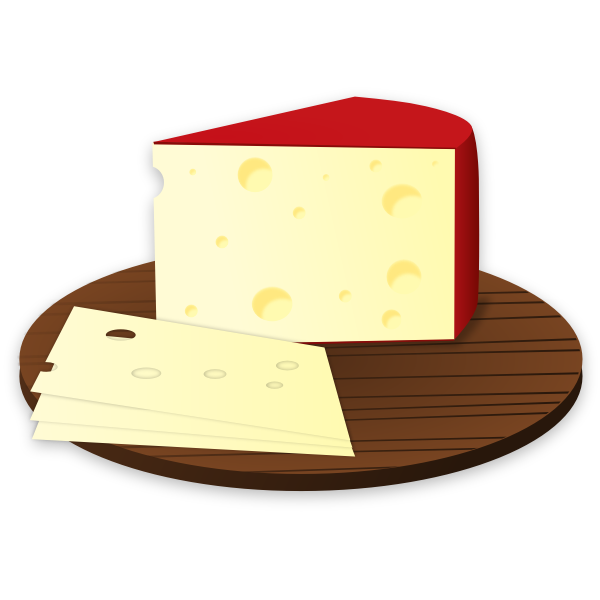 SVG Cheese slices vector image