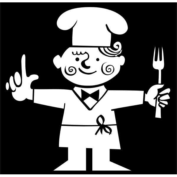 SVG Chef pictogram vector drawing