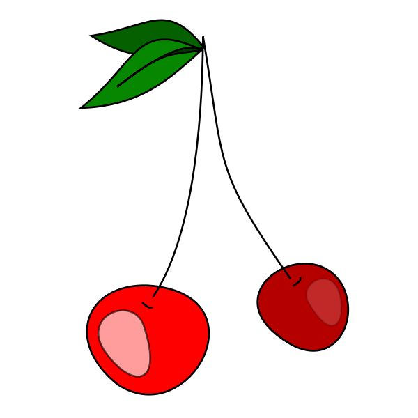 SVG Cherries vector clip art