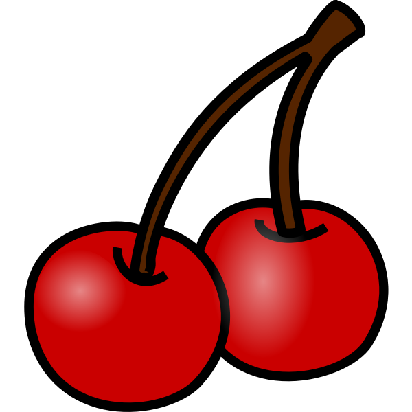 SVG Cherries vector symbol