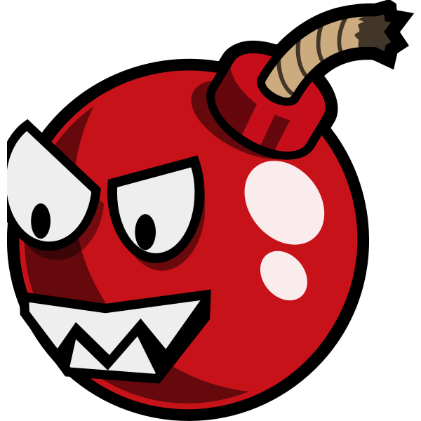 SVG Cherry Bomb enemy vector image