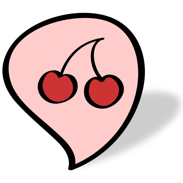 SVG Cherry bubble