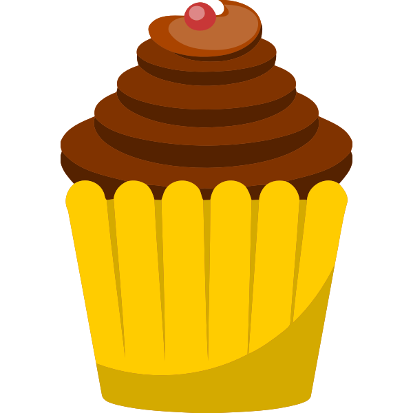 SVG Cherry cupcake image