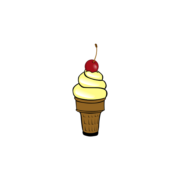 SVG Cherry ice cream image