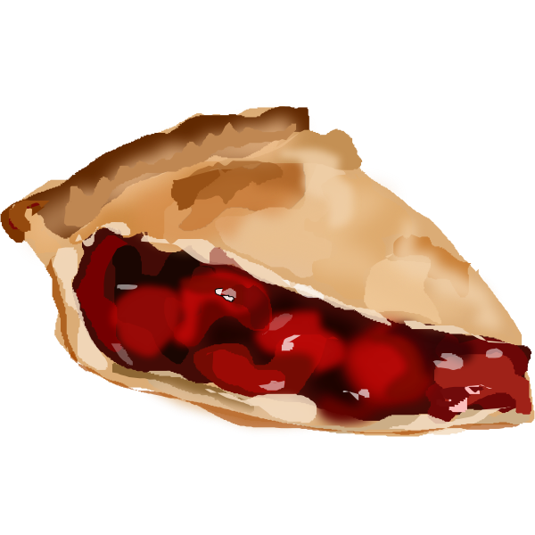 SVG Cherry pie piece