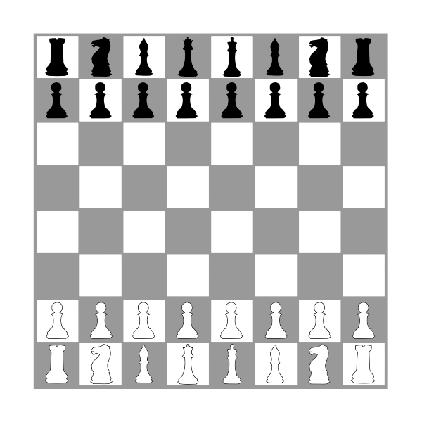 SVG Chess board with pieces