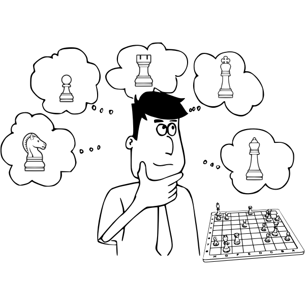 SVG Chess coloring book