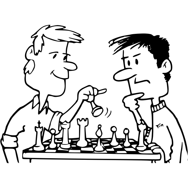 SVG Chess from coloring book
