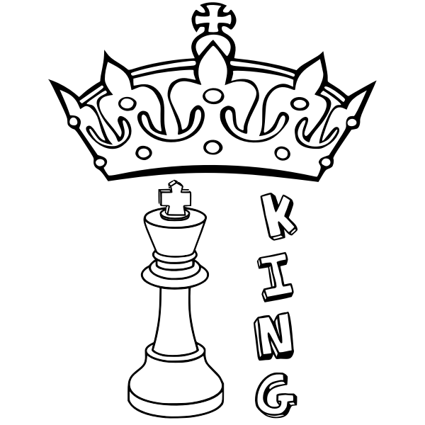 SVG Chess king image