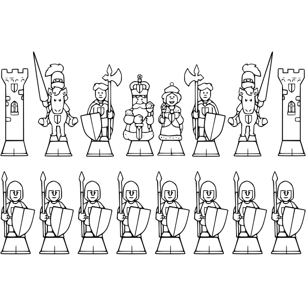 SVG Chess soldiers