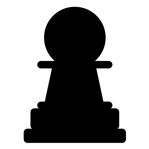 SVG Chesspiece pawn silhouette vector image