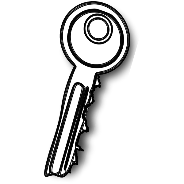SVG chiave bianco e nero