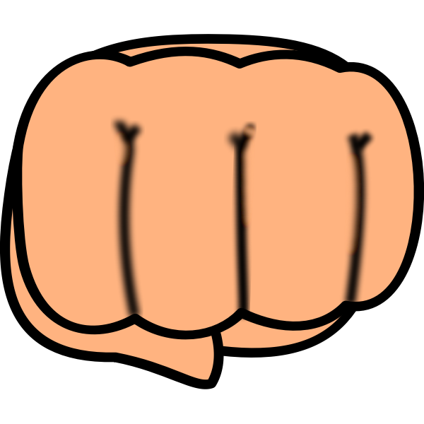SVG chibi fist