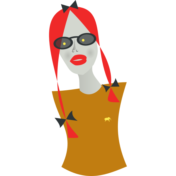 SVG Chic lady illustration