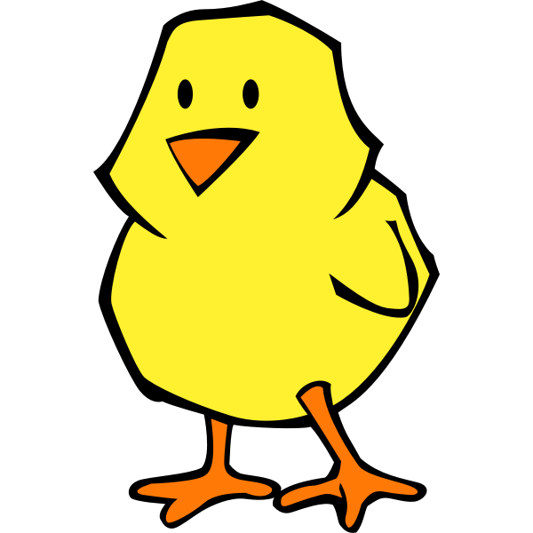 SVG Chick flat colors