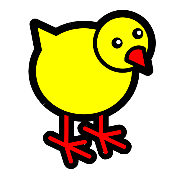 SVG Chicken icon vector clip art